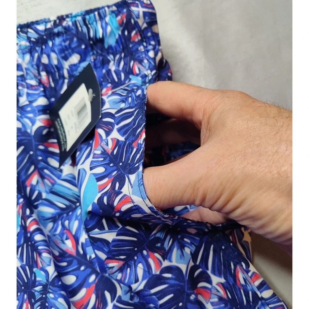 TAILORBYRD Men‎ Size XL Blue Leaf Allover Print Brief Lined 7